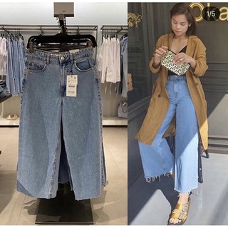 กางเกง Zara ขากว้าง แบบแม่โอบ