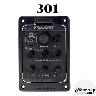 (พร้อมส่ง) ปิ๊กอัพ Fishman Presys+ Onboard Preamp with digital tuner มีจูนเนอร์ในตัว มี2ระบบ เปียโซ่+ระบบไมค์