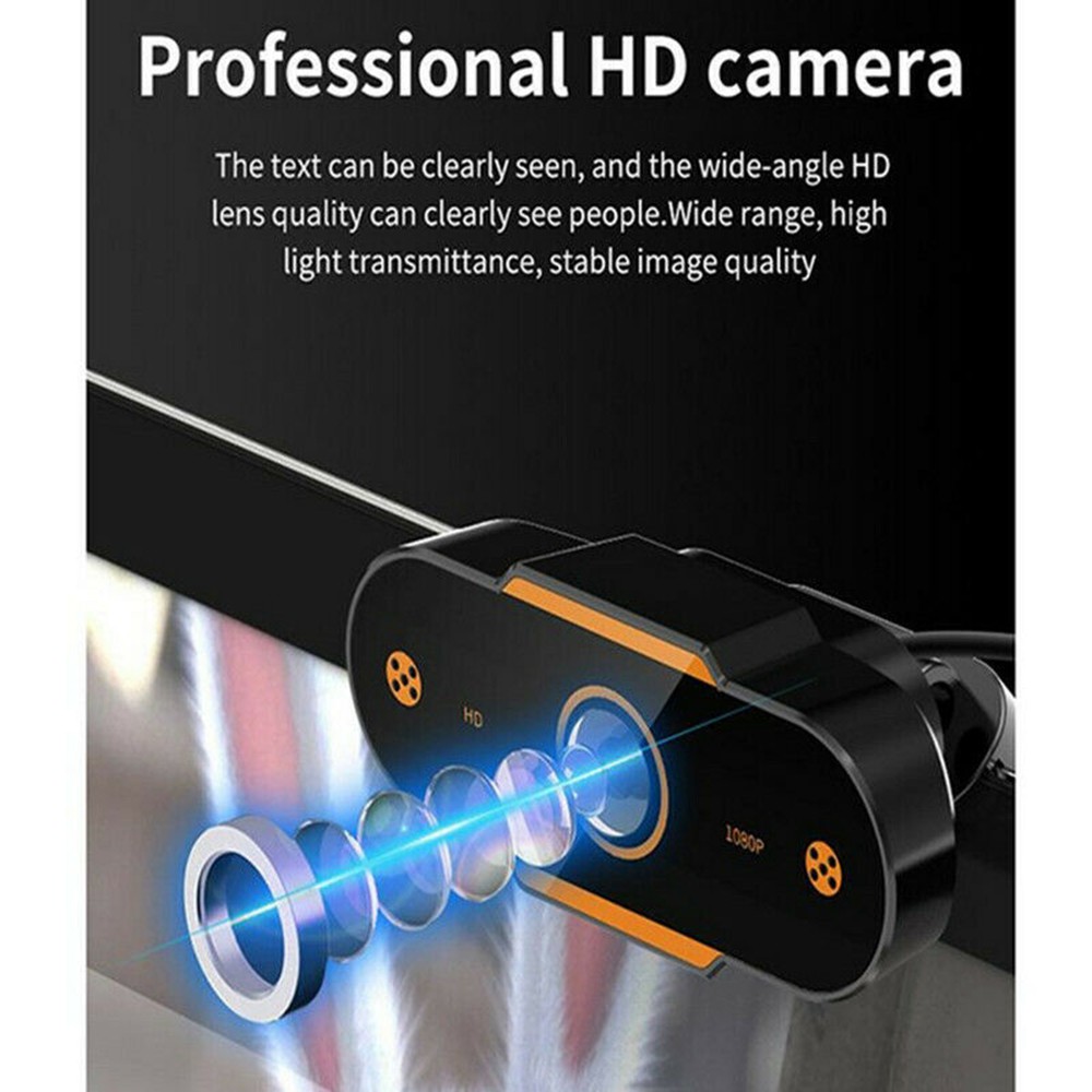 HD Gaming Webcam 1080P with Microphone USB 2.0 60 fps PC Streaming Web Camera For Office Meeting Home 3zkk #8