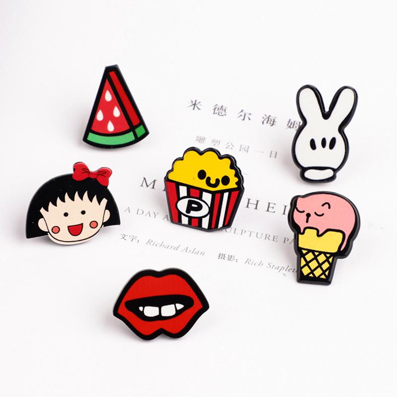 Fulllove เข็มกลัดลายการ์ตูนน่ารักสไตล์เกาหลี Crayon Shin-chan Cute Ins Brooch มี20สี รุ่นXZ239