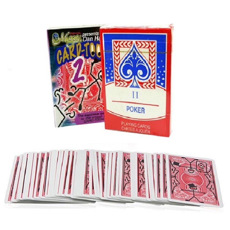 การ์ตูน v2 การ์ดเล่น Magic Card Deck Poker Animation Prediction