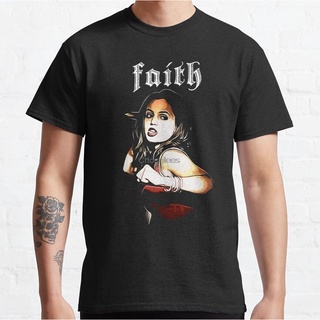 แขนสั้นcrew neckเสื้อยืด พิมพ์ลาย Faith The Vampire Slayer สําหรับผู้ชายS-XXXXL