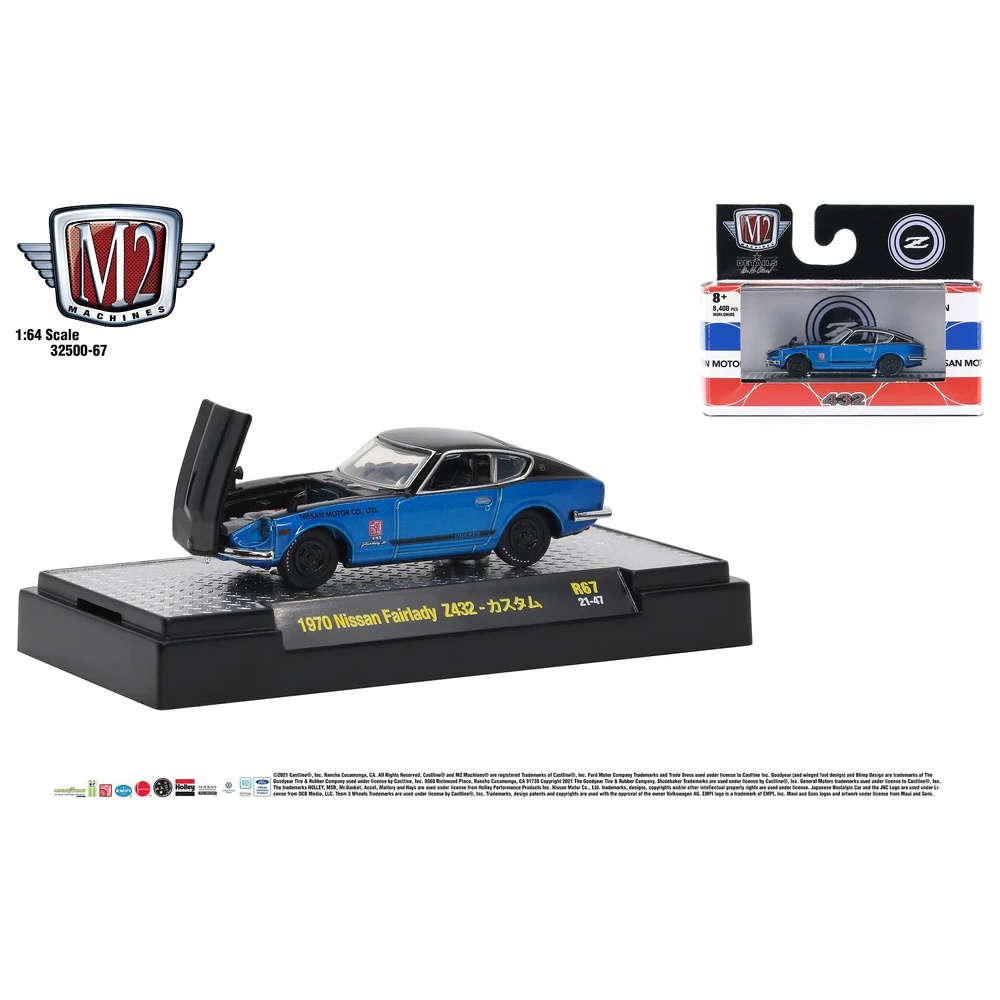 M2 Machines 1/64 Auto-Shows 1970 Nissan Fairlady Z432 R67 21-47