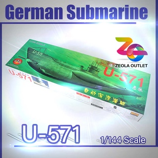 โมเดลเรือดำน้ำ Model German Submarine U-571 Scale 1_144 Mini Hobby 81203