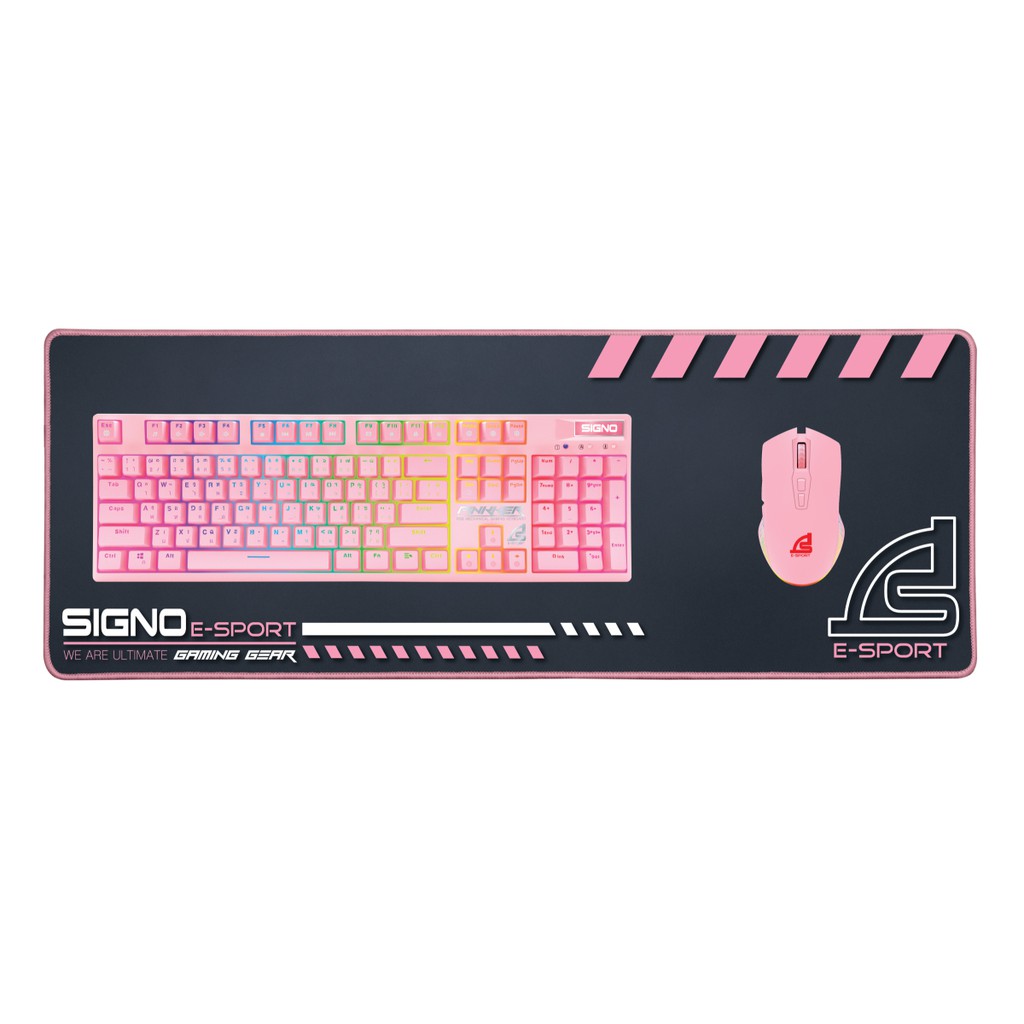 SIGNO E-Sport Gaming Mouse Mat PINKKER รุ่น MT-306 P (Speed Edition) (แผ่นรองเมาส์ เกมมิ่ง)