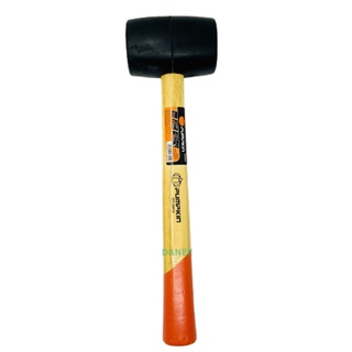 ค้อนยาง 16ออน PUMPKIN ( Rubber Hammer ) ฆ้อนยาง ค้อนยางดำ ค้อนด้ามไม้ ค้อนหัวยาง ค้อนยางด้ามไม้