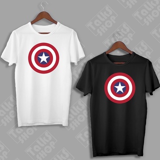 CAPT AMERICA TSHIRT การออกแบบสารพัน UNISEX การ์ตูนการ์ตูนคุณภาพสูงเวนเจอร์สมหัศจรรย์ ;K^