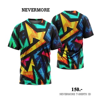 NEVERMORE T-SHIRT 3D  ใส่ได้ทั้งชายและหญิง