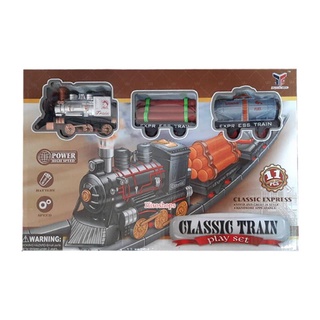 Classic Train Set 11 pcs. รถไฟโบราณ รถไฟคลาสสิค ใส่ถ่านวิ่งราง ของเล่นแสนสนุก เอาใจคุณหนูที่ชื่นชอบรถไฟค่ะ