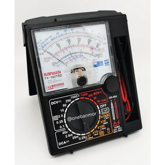 Multimeter Sanwai ซันวาไอ YX360TRD มิเตอร์แบบเข็มอนาล๊อค เกรดAAA คุณภาพดีมีฝาครอบ