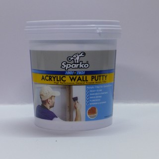 sparko ACRYLIC WALL PUTTY โป๊วกำแพง สีขาว 650 กรัม วอลล์ พัตตี้ อุดรูรั่ว ซ่อมรอยแตกร้าว กำแพง ผนัง