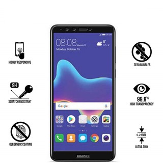 ฟิล์มกระจก นิรภัย เต็มจอ กาวเต็มแผ่น หัวเว่ย วาย9 (2018)  Full Glue Tempered Glass Screen For Huawei Y9 (2018) (5.93")