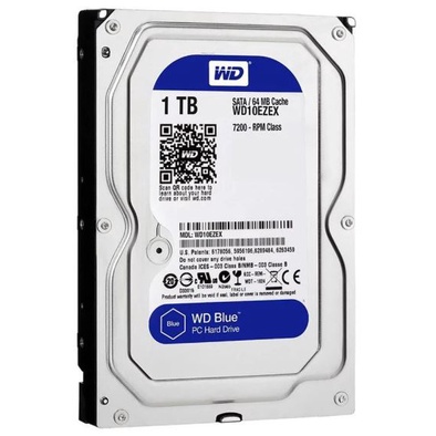 WD HDD (ฮาร์ดดิสก์) 1 TB BLUE 7200RPM SATA3 (WD10EZEX)