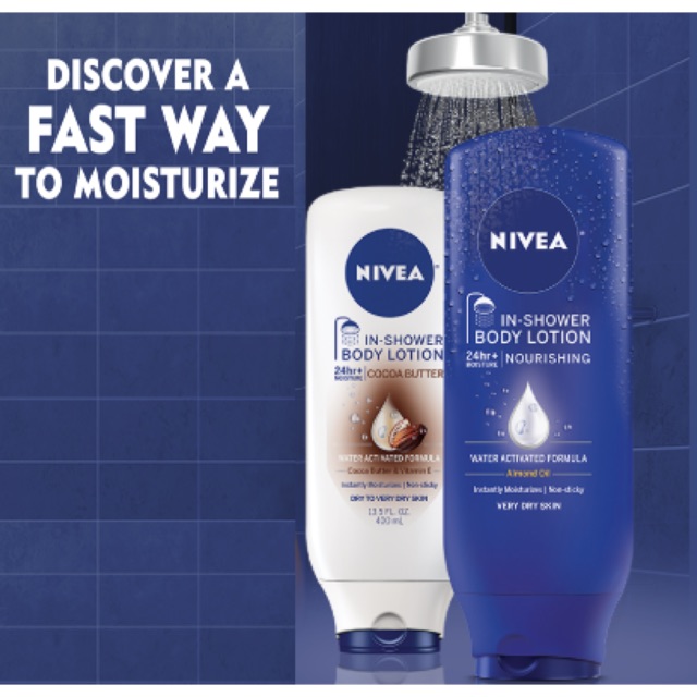 Preorder Nivea In Shower Body Lotion 🚿 400 ml.