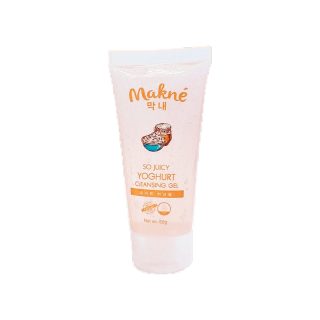 Makne มักเน่ So Juicy Yogurt Cleansing gel เจลล้างหน้า เจลล้างหน้าสำหรับคนเป็นสิว ลดสิว เพิ่มความชุ่มชื้น ผิวไม่แห้งตึง