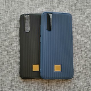 เคส Vivo V15pro TPU ลายเส้น ประดับทอง ใส่บาง กันลื่น