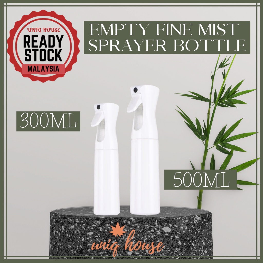 300ML/500ML EMPTY FINE MIST SPRAYER BOTTLE / MIST SPRAY BOTTLE / DISINFECTION SPRAY / REFILL BOTTLE