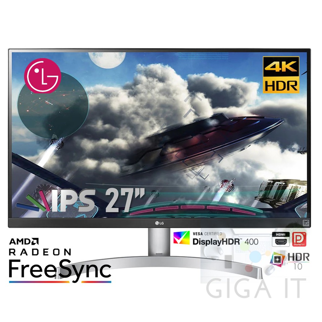 LG Monitor 27UL600-W 27" IPS (4K, HDMI, DP) 60Hz ประกันศูนย์แอลจี 3 ปี
