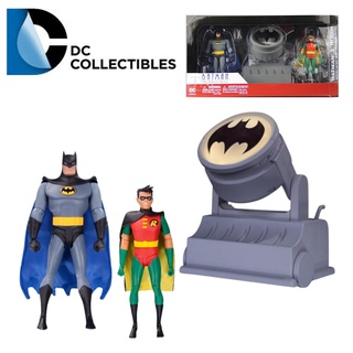 DC Collectibles Batman Animated Series - Batman &amp; Robin Action Figure with Bat Signal (2 Pack)