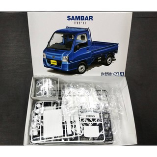 AOSHIMA 1/24 SUBARU TT2 SAMBAR TRUCK WR BLUE LIMITED 11 (โมเดลรถยนต์ Model DreamCraft)