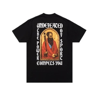 เสื้อยืดแขนสั้นลําลอง คอกลม พิมพ์ลายตัวอักษรนักเบสบอล UNDEFEATED ทรงหลวม สําหรับผู้ชาย และผู้หญิงS-5XL