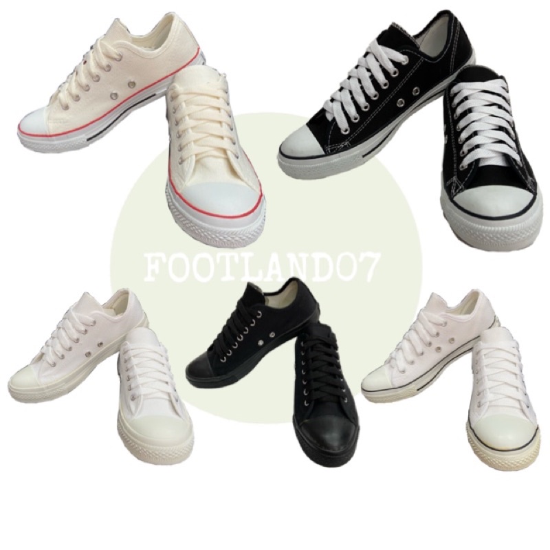 รองเท้า​ผ้าใบ​ LEO​ GROUP ทรงคอนเวิร์ส​ Converse (ส่งพร้อมกล่อง) size37-45 ลีโอ ใส่เที่ยว คอนเวิด