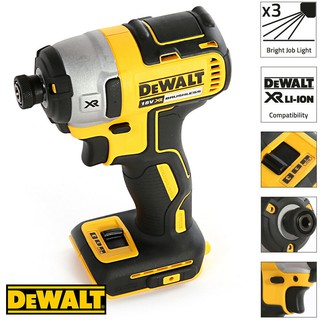 DEWALT DCF887N สว่านไขควงกระแทกไร้สาย 18V. แรงบิด 205NM. ตัวเปล่า ไม่รวมแบตฯ รับประกันศูนย์ 3 ปี