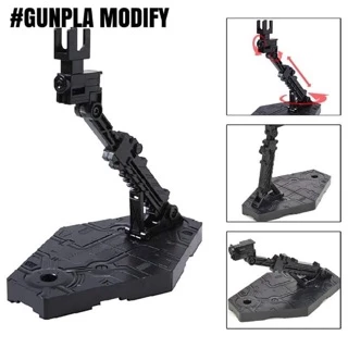 Action Base ฐานตั้งโมเดลกันพลาและฟิกเกอร์ 1/100 และ 1/144 ชนิดสีดำ