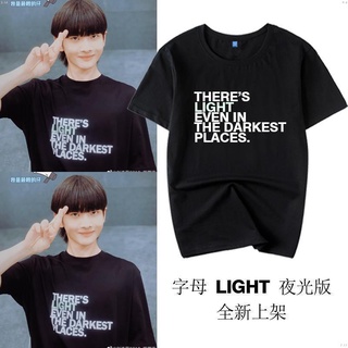 ย้อนยุคเสื้อยืดแขนสั้น ทรงหลวม พิมพ์ลายภาษาอังกฤษ 2019 Zhou Zhennan สีดํา สําหรับผู้ชาย และผู้หญิงS-5XL