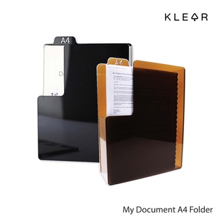 KlearObject My document A4 ที่ใส่เอกสาร ที่จัดระเบียบ โต๊ะทำงาน กล่องใส่เอกสาร ใส่แฟ้ม ใส่หนังสือ กล่องอะคริลิค : K183