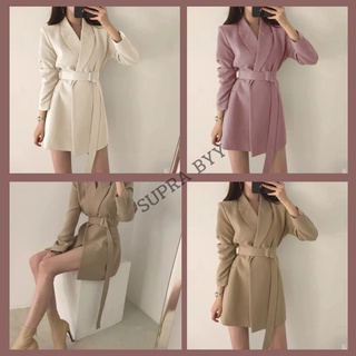 ❀พร้อมส่ง❀ เสื้อสูท เบลเซอร์ S17 มินิเดรส ซับเต็มตัวมีกระเป๋าหน้า