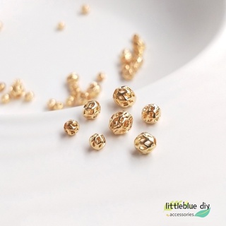 ชุดลูกปัดเปล่า ทรงสี่เหลี่ยม 14K DIY 10 ชิ้น