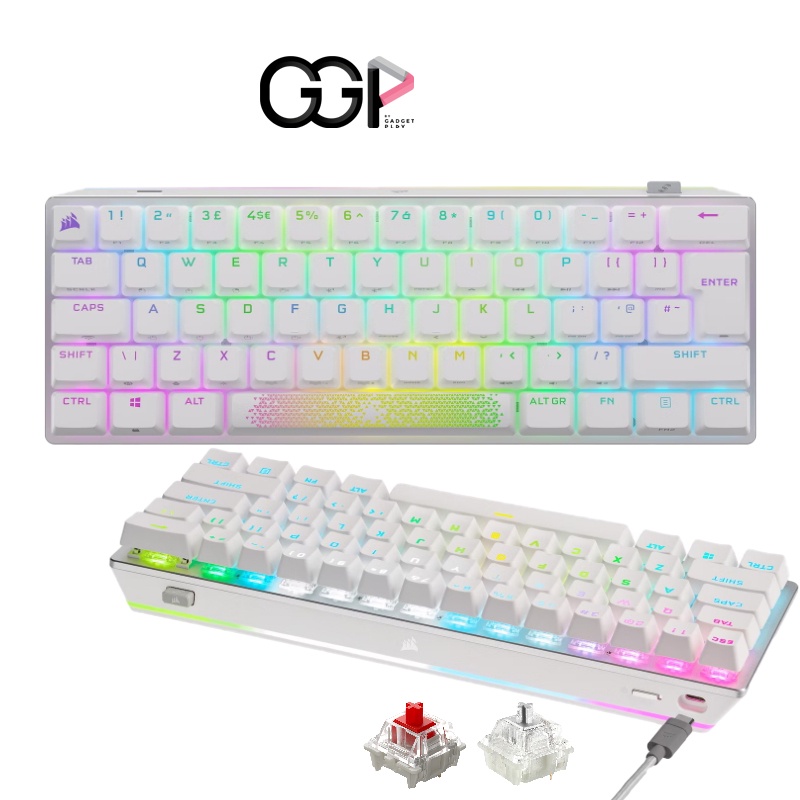CORSAIR K70 PRO MINI WIRELESS 60% RGB WHITE ประกันศูนย์ไทย