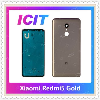 Body Xiaomi Redmi5 อะไหล่บอดี้ เคสกลางพร้อมฝาหลัง Body อะไหล่มือถือ คุณภาพดี ICIT-Display