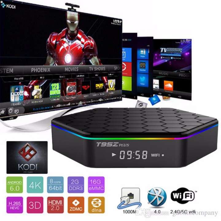 Android Smart Box รุ่น T95Z Plus Android 6.0 Amlogic S912 64bit Octa CPU 8 Core Ram 2 Gb Rom 16 GB