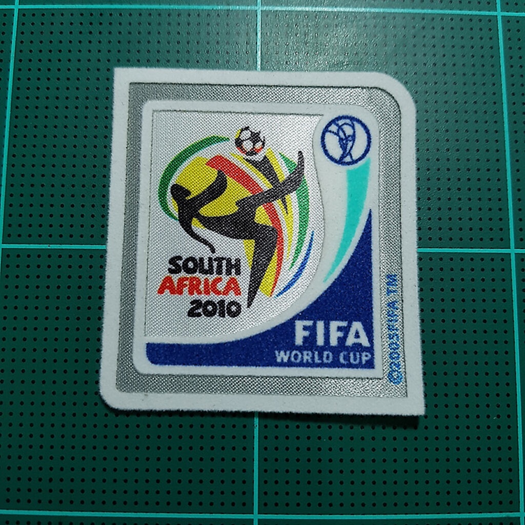 อาร์มรีดกำมะหยี่ ตกแต่ง ติดเสื้อบอล World Cup South Africa 2010 Soccer Patch Flock WC 2010 Football 