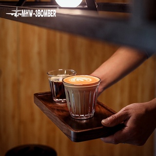 MHW-3BOMBER Rectangle Saucer ถาดเสิร์ฟกาแฟ ถาดไม้เสิร์ฟกาแฟ