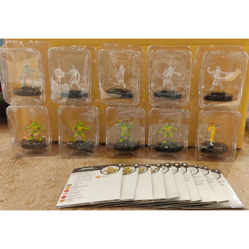 🔥มีของพร้อมส่ง🔥Heroclix TMNT Shredder's Return Singles Complete Commons 1-10