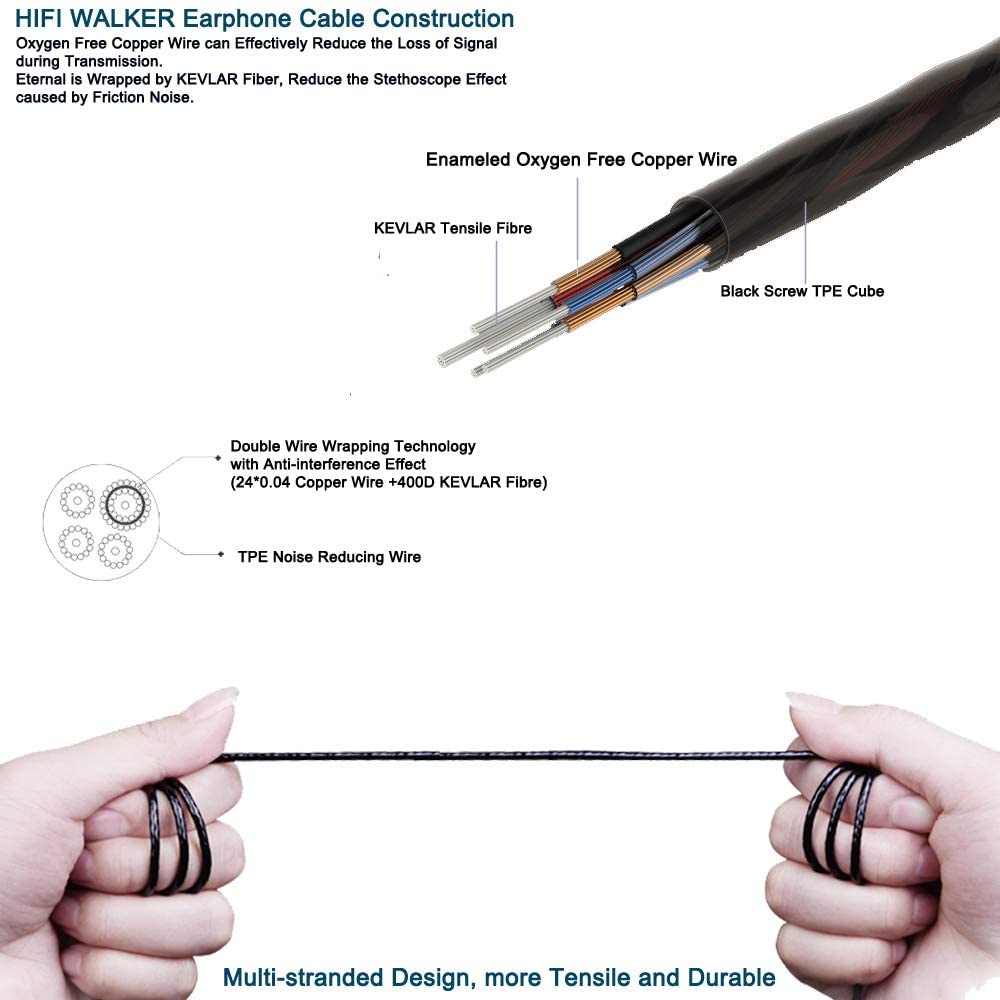 หูฟังอินเอียร์แบบมีสายเบสหนัก 3.5 มม.