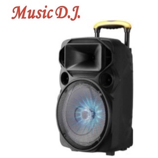 ลำโพง Music D.J. รุ่น M-M20v ลำโพงล้อลาก บลูทูธ 45 วัตต์ พร้อมไมค์ไร้สาย.