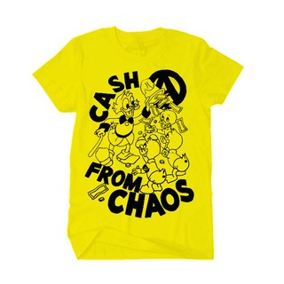 [S-5XL]เสื้อยืด พิมพ์ลาย BAND CASH FROM CHAOS