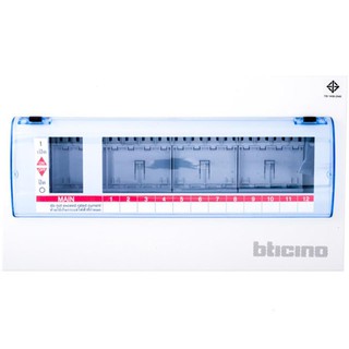 Electrical cabinet C-UNIT B-TICINO BTCN12 12P Circuit breaker Electrical work ตู้ไฟฟ้า ตู้คอนซูมเมอร์ยูนิต 12 ช่อง B-TIC