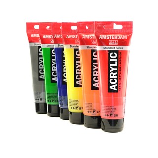 AMSTERDAM Acrylic Color สีอะครีลิค อัมสเตอดัม มีทุกสี 120ml.