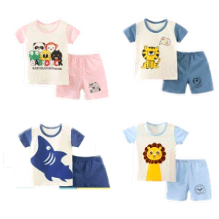 โปรโมชั่น : ลด25.-ใส่โค้ดAIM681KX เสื้อผ้าเด็ก ชุดเด็ก cotton100% เสื้อกางเกงแขนสั้น เสื้อผ้าเด็กผู้ชายผู้หญิง