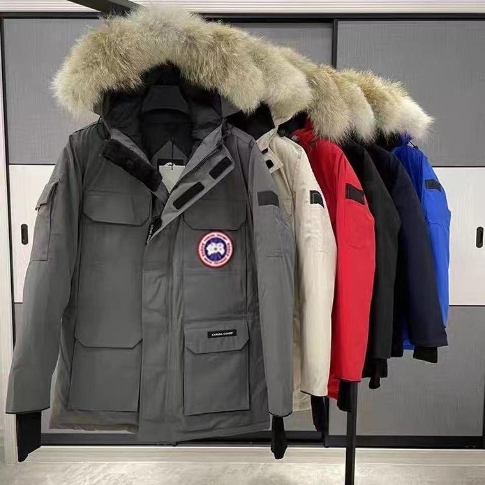 Canada Goose Jacket 08 Expedition Series Down Jacket Parker Coat Couple Long Graphite Grey Black Lab