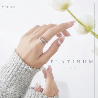 Platinum Rings💍✨ แหวนดีไซน์สวยราคาน่ารักมีให้เลือกมากมายหลายดีไซน์สุดเก๋ ไปตำกันเล้ยยย💗 แหวนเกาหลี Mottashop
