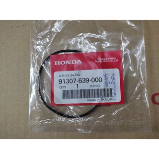 (91307-639-000) Honda โอริง, 64x2 แท้ๆศูนย์ ใช้กับรถ scoopy i รุ่น 1-2