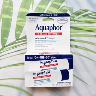 เจลบาล์ม Advanced Therapy Healing Ointment 2 Tubes 10 g Each (Aquaphor®) สำหรับผิวแห้ง แตก หรือระคายเคือง