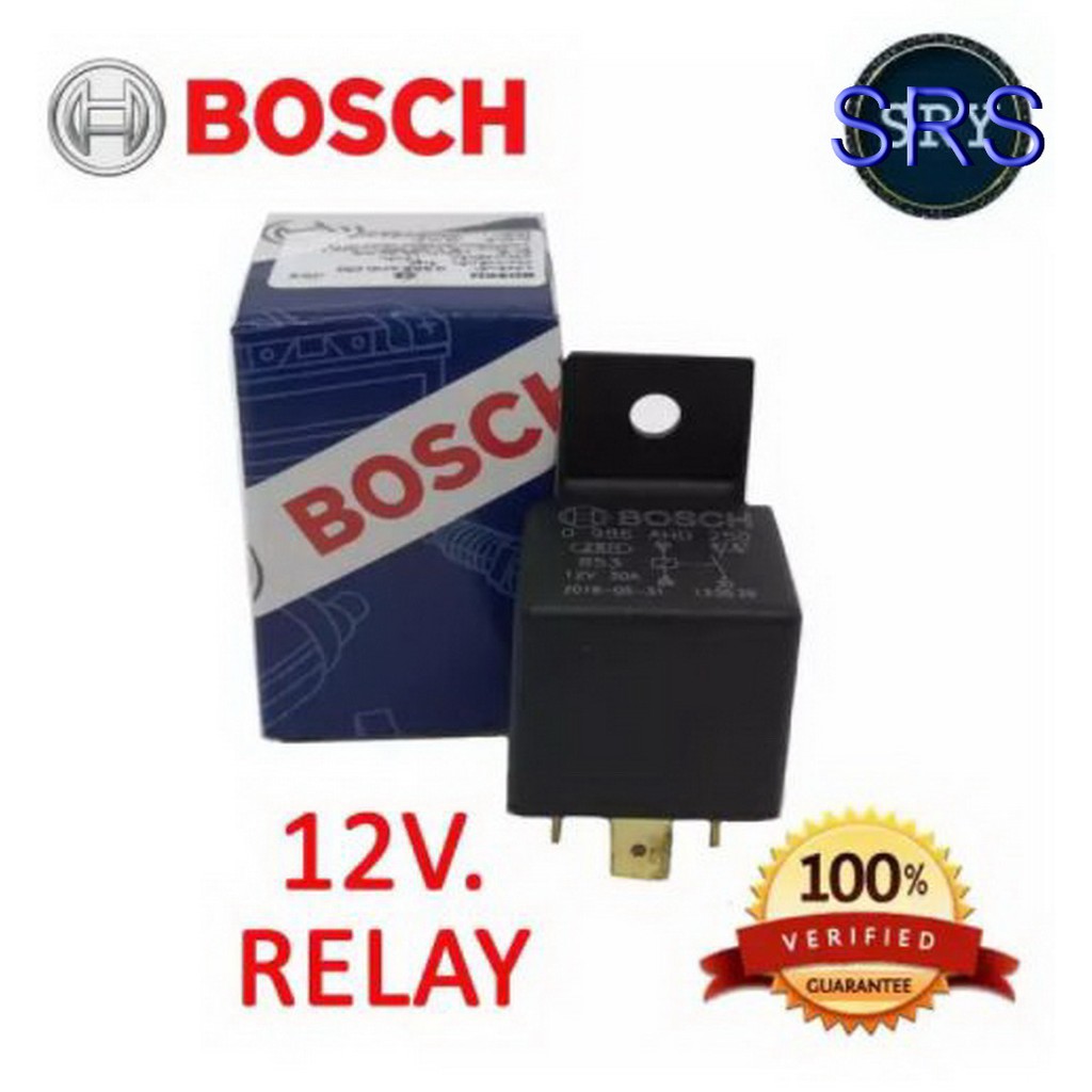 รีเลย์ Bosch Relay 0986AH0250 12V 5 ขา สำหรับรถยนต์ทุกรุ่น