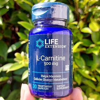 แอล-คาร์นิทีน L-Carnitine 500 mg 30 Vegetarian Capsules (Life Extension®)